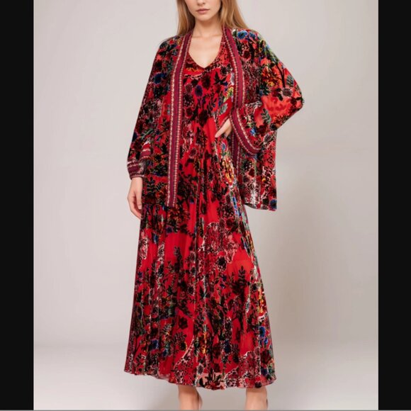 Johnny Was Bias Bobcat Forest Maxi Dress - Picture 6 of 13